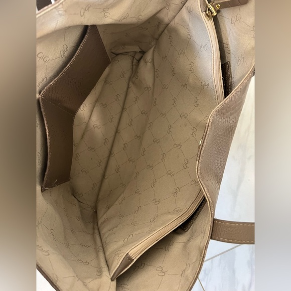 GiGi New York Teddie Tote Python Leather - Picture 5 of 5